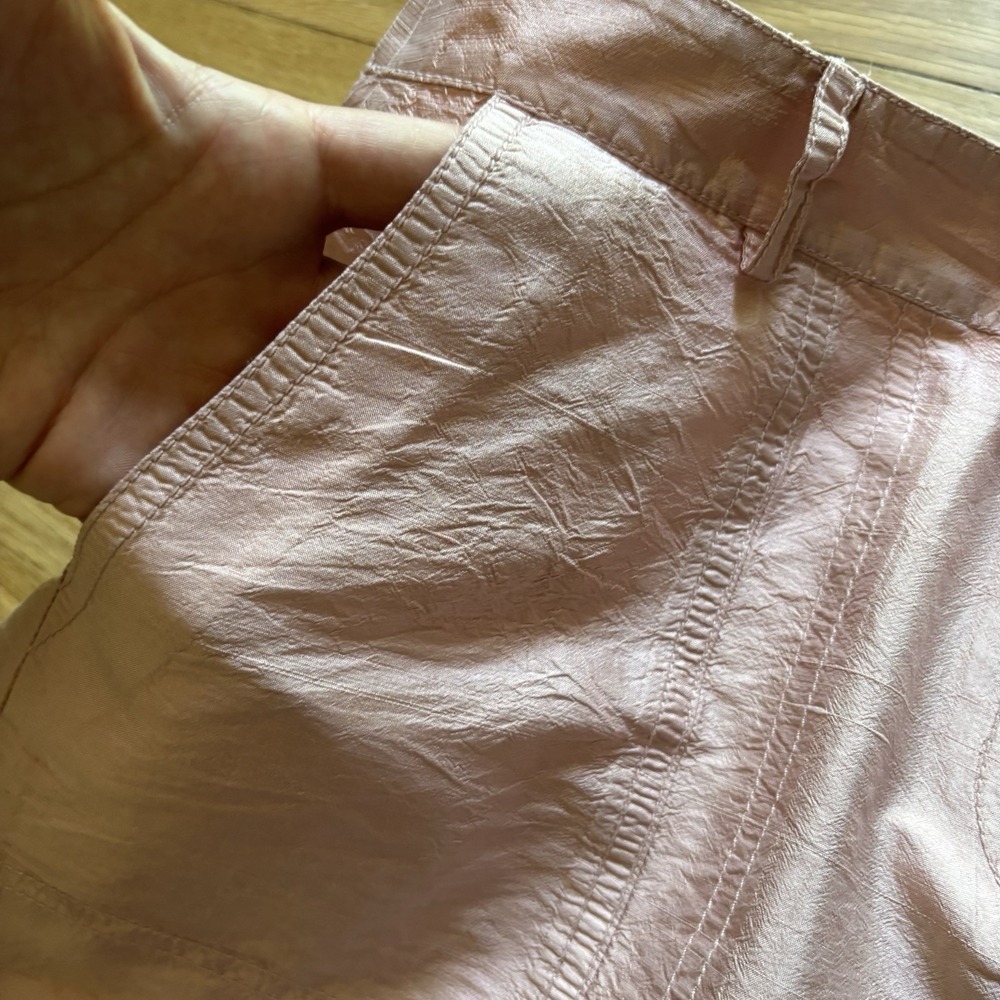 VTG‎ Y2K City DKNY Dusty Rose Mini Skirt Women's 10 Petite 100% Silk Party Twee - Picture 9 of 9